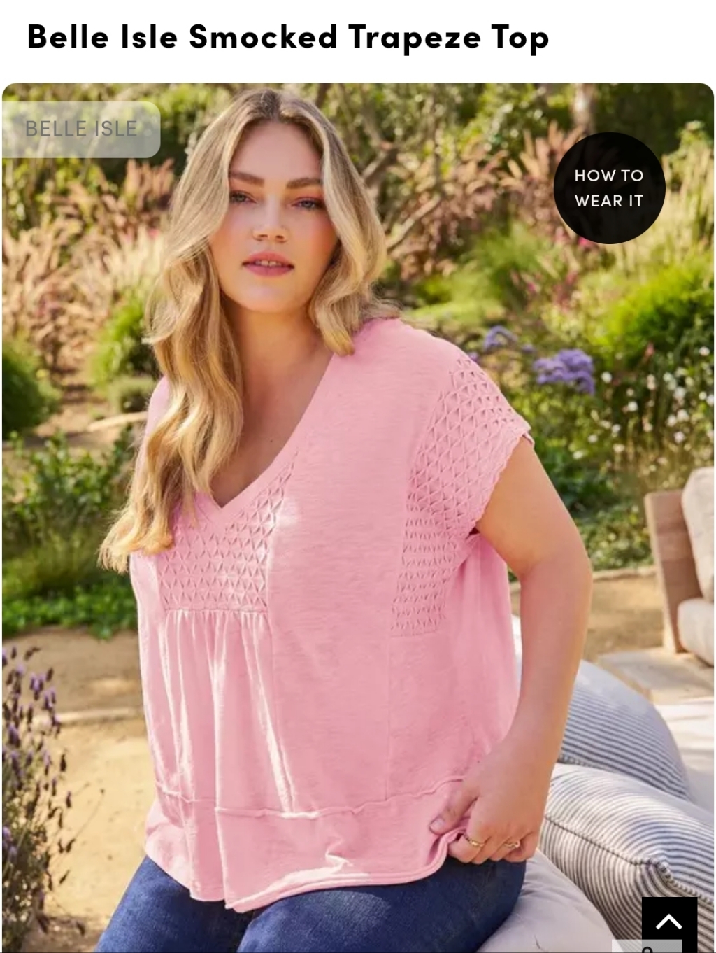 Torrid Pink Smocked Vneck Trapeze Tunic